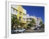 Leslie Hotel, Ocean Drive, Art Deco District, South Beach, Miami Beach, Miami, Florida, USA-Amanda Hall-Framed Photographic Print