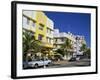 Leslie Hotel, Ocean Drive, Art Deco District, South Beach, Miami Beach, Miami, Florida, USA-Amanda Hall-Framed Photographic Print