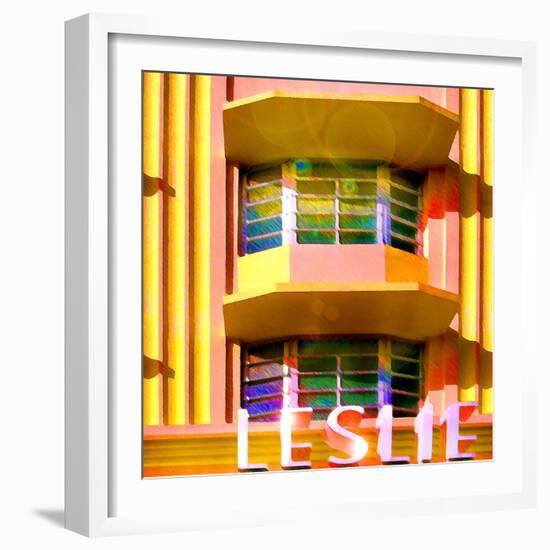 Leslie, Miami-Tosh-Framed Art Print