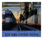 Union Terminal Cleveland, New York Central-Leslie Ragan-Framed Giclee Print