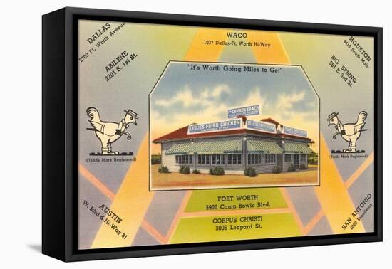 Leslie's Chicken Shack, Waco, Texas-null-Framed Stretched Canvas