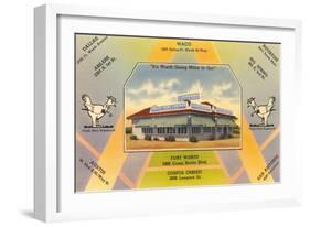 Leslie's Chicken Shack, Waco, Texas-null-Framed Art Print