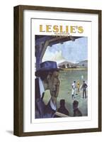 Leslie's Illustrated Weekly: Calling in an Opinion-null-Framed Art Print