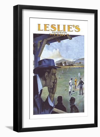 Leslie's Illustrated Weekly: Calling in an Opinion-null-Framed Art Print