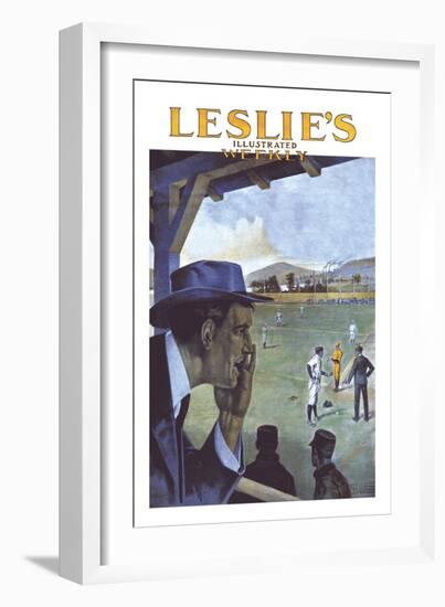 Leslie's Illustrated Weekly: Calling in an Opinion-null-Framed Art Print