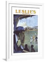 Leslie's Illustrated Weekly: Calling in an Opinion-null-Framed Art Print