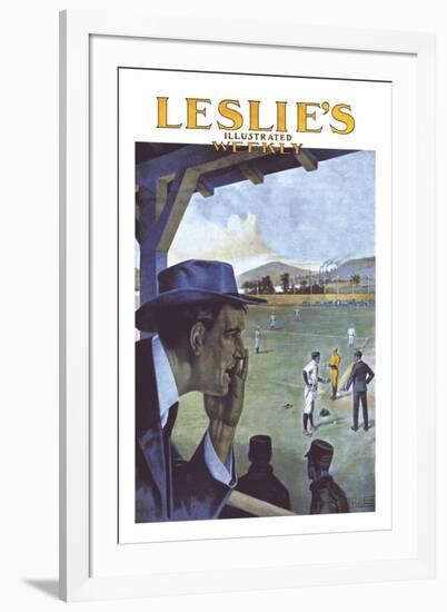 Leslie's Illustrated Weekly: Calling in an Opinion-null-Framed Art Print