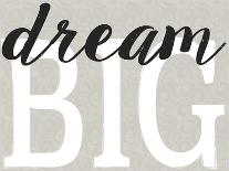 Dream Big Color Black Bk Distressed Treatment-Leslie Wing-Giclee Print