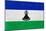 Lesotho Flag Design with Wood Patterning - Flags of the World Series-Philippe Hugonnard-Mounted Premium Giclee Print