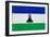 Lesotho Flag Design with Wood Patterning - Flags of the World Series-Philippe Hugonnard-Framed Art Print