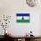 Lesotho Flag Design with Wood Patterning - Flags of the World Series-Philippe Hugonnard-Mounted Art Print displayed on a wall