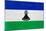 Lesotho Flag Design with Wood Patterning - Flags of the World Series-Philippe Hugonnard-Mounted Art Print