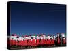 Lesotho Singers Wait to Perform During Ceremonies Held to Commemorate International Aids Day-null-Stretched Canvas