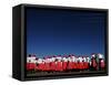 Lesotho Singers Wait to Perform During Ceremonies Held to Commemorate International Aids Day-null-Framed Stretched Canvas