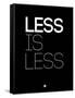 Less Is Less Black-NaxArt-Framed Stretched Canvas