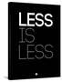 Less Is Less Black-NaxArt-Stretched Canvas