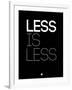 Less Is Less Black-NaxArt-Framed Art Print