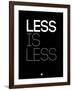 Less Is Less Black-NaxArt-Framed Art Print