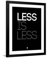 Less Is Less Black-NaxArt-Framed Art Print