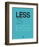 Less Is Less Blue-NaxArt-Framed Premium Giclee Print