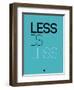 Less Is Less Blue-NaxArt-Framed Premium Giclee Print