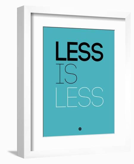 Less Is Less Blue-NaxArt-Framed Premium Giclee Print
