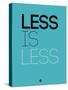 Less Is Less Blue-NaxArt-Stretched Canvas