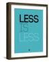 Less Is Less Blue-NaxArt-Framed Art Print