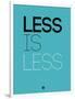 Less Is Less Blue-NaxArt-Framed Art Print