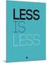 Less Is Less Blue-NaxArt-Mounted Art Print