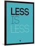 Less Is Less Blue-NaxArt-Framed Art Print