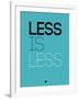 Less Is Less Blue-NaxArt-Framed Art Print