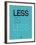 Less Is Less Blue-NaxArt-Framed Art Print