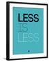 Less Is Less Blue-NaxArt-Framed Art Print