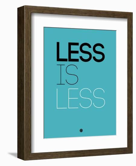 Less Is Less Blue-NaxArt-Framed Art Print