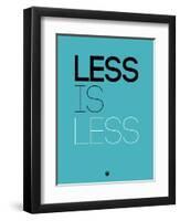 Less Is Less Blue-NaxArt-Framed Art Print