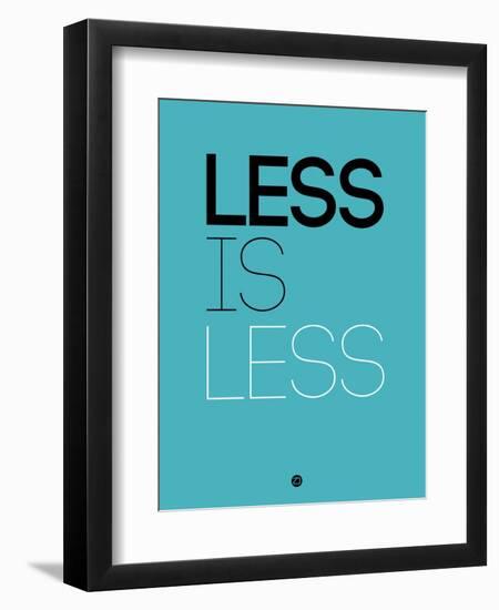 Less Is Less Blue-NaxArt-Framed Art Print