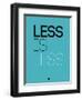 Less Is Less Blue-NaxArt-Framed Art Print