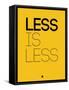 Less Is Less Yellow-NaxArt-Framed Stretched Canvas