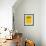 Less Is Less Yellow-NaxArt-Framed Art Print displayed on a wall