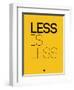 Less Is Less Yellow-NaxArt-Framed Art Print