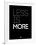 Less Is More Black-NaxArt-Framed Art Print