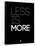 Less Is More Black-NaxArt-Framed Stretched Canvas