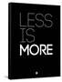 Less Is More Black-NaxArt-Framed Stretched Canvas