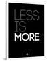 Less Is More Black-NaxArt-Framed Art Print