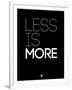 Less Is More Black-NaxArt-Framed Art Print