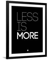 Less Is More Black-NaxArt-Framed Art Print