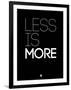 Less Is More Black-NaxArt-Framed Art Print