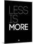 Less Is More Black-NaxArt-Mounted Art Print