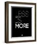 Less Is More Black-NaxArt-Framed Art Print